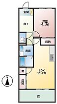 セディアス1  ｜ 岐阜県大垣市熊野町2丁目（賃貸アパート1LDK・1階・45.55㎡） その2