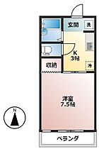 岐阜県大垣市北方町2丁目（賃貸アパート1K・1階・22.30㎡） その2