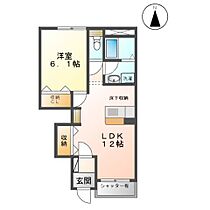 岐阜県大垣市禾森町6丁目（賃貸アパート1LDK・1階・44.62㎡） その2