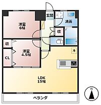 岐阜県大垣市室本町2丁目（賃貸マンション2LDK・4階・56.82㎡） その2