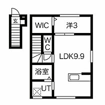 岐阜県大垣市割田町（賃貸アパート1LDK・2階・43.64㎡） その2