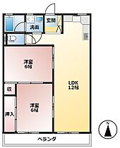 岐阜県大垣市長沢町6丁目（賃貸マンション2LDK・4階・53.87㎡） その2