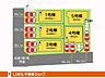 その他：1号棟のご案内です。並べ替えがいらない並列駐車場2台分。前面道路も広いです。