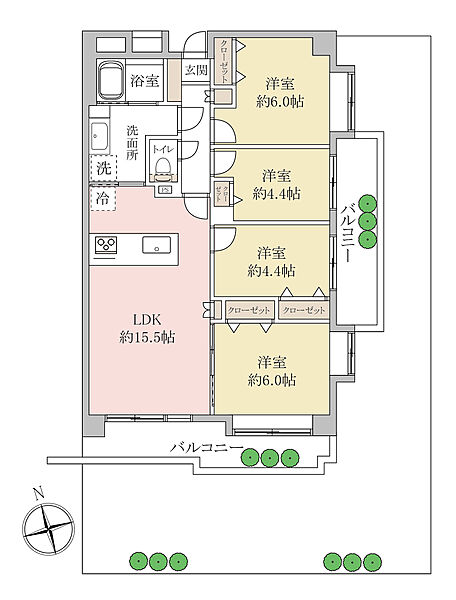 間取りを拡大表示