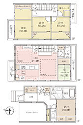 江戸川区北小岩5丁目 3SLDKの間取り