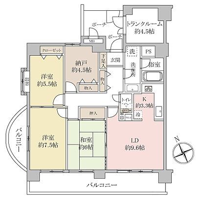 【3LDK+納...