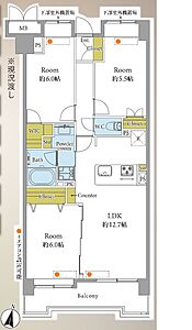 間取り:【3LDK】3クローゼット+ウォークインクローゼット付!南東向き、全室採光が入るお部屋です! 間取り:【3LDK】3クローゼット+ウォークインクローゼット付!南東向き、全室採光が入るお部屋です!