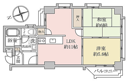 50.04m2、2LDK!全室2面採光♪