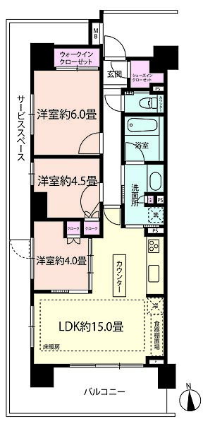 間取りを拡大表示