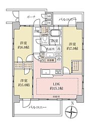 アンビシャス青砥 3LDKの間取図画像