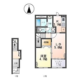 エメラルドI 2階