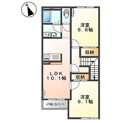 ウィステリアI 2階