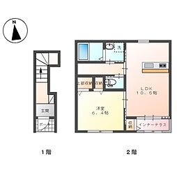 メゾン・ソレイユ 1LDKの間取図画像