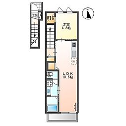 MKD保谷 1LDKの間取図画像