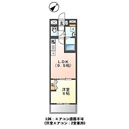 仮)小茂根3丁目マンション新築工事 1LDKの間取図画像