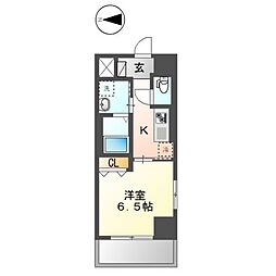 VILLATREESIDE 1Kの間取図画像