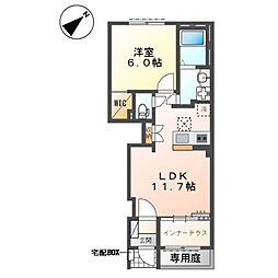 エクステンド・Y 1LDKの間取図画像