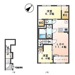 エクステンド・H 2LDKの間取図画像