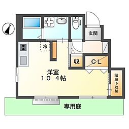 メゾン・グロリア・エス ワンルームの間取図画像