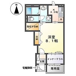 ソナス 1Kの間取図画像