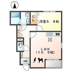 シャイニー竜泉寺 1階/102