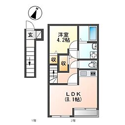 ヒルトップ屋敷町 2階