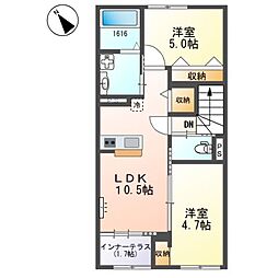 間取図画像 2LDK