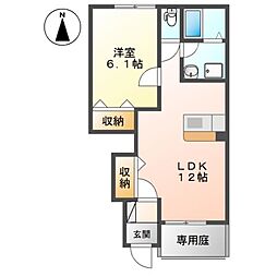 ルナプレーナ 1LDKの間取図画像