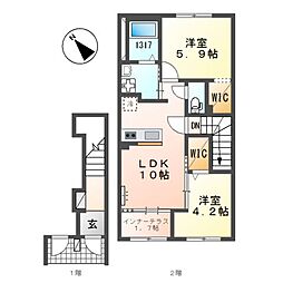 サクラテラス 2階/203