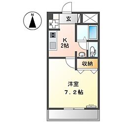アクシオン武雄駅前 1Kの間取図画像
