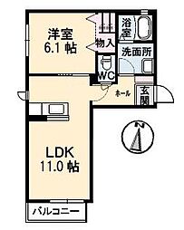 間取図画像 1LDK