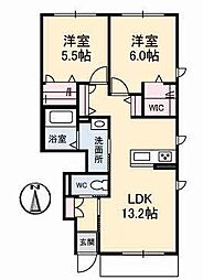 間取図画像 2LDK