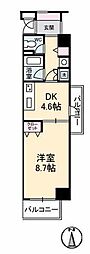 メゾン・ド・成屋 1DKの間取図画像