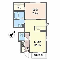 FORECASTLE5 1LDKの間取図画像