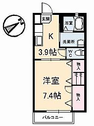 セフィラ.JT 1Kの間取図画像