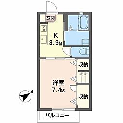 セフィラ.JT 1Kの間取図画像