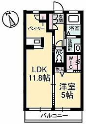 Ｌａ　Ｆｏｎｔｅ（ラ　フォンテ） A0304 3階1LDKの間取り