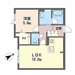 ベレオ大宮 1LDKの間取図画像