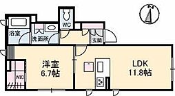 セレーナ・N 1LDKの間取図画像