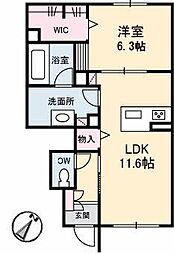 間取図画像 1LDK