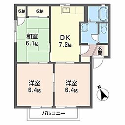 メゾン・ド・エスポワールA 3DKの間取図画像
