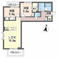 物件の間取り