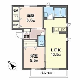 グランステージ 2LDKの間取図画像