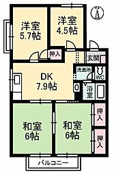 ベルメゾン 4DKの間取図画像