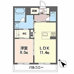 間取図画像 1LDK
