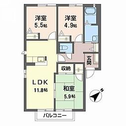 間取図画像 3LDK