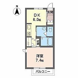 間取図画像 1DK