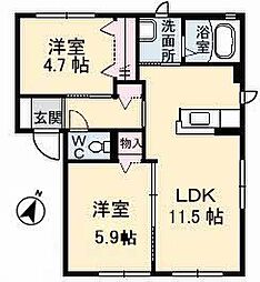 🉐敷金礼金0円！🉐メゾンスカイヒルズ　Ｅ棟