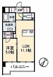 シャーメゾンステージ碧小郡高砂町 1LDKの間取図画像