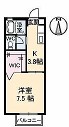 メゾンアニー 1Kの間取図画像